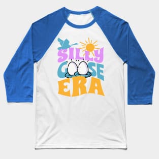 Silly Goose Shirt Funny Cute In My Era Meme Groovy Retro Wavy Baseball T-Shirt